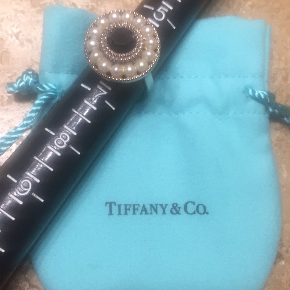 TIFFANY “ZIEGFELD” COLLECTION PEARL& ONYX RING❤️‼️